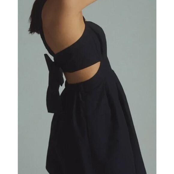 NWT Anthropologie Maeve Babydoll Mini Pleated Cutout Dress Size 4 - Picture 2 of 9